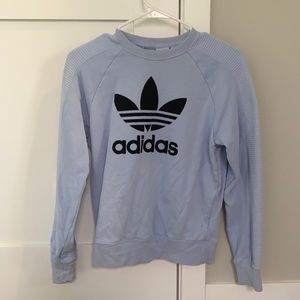 Powder blue adidas sweatshirt xs